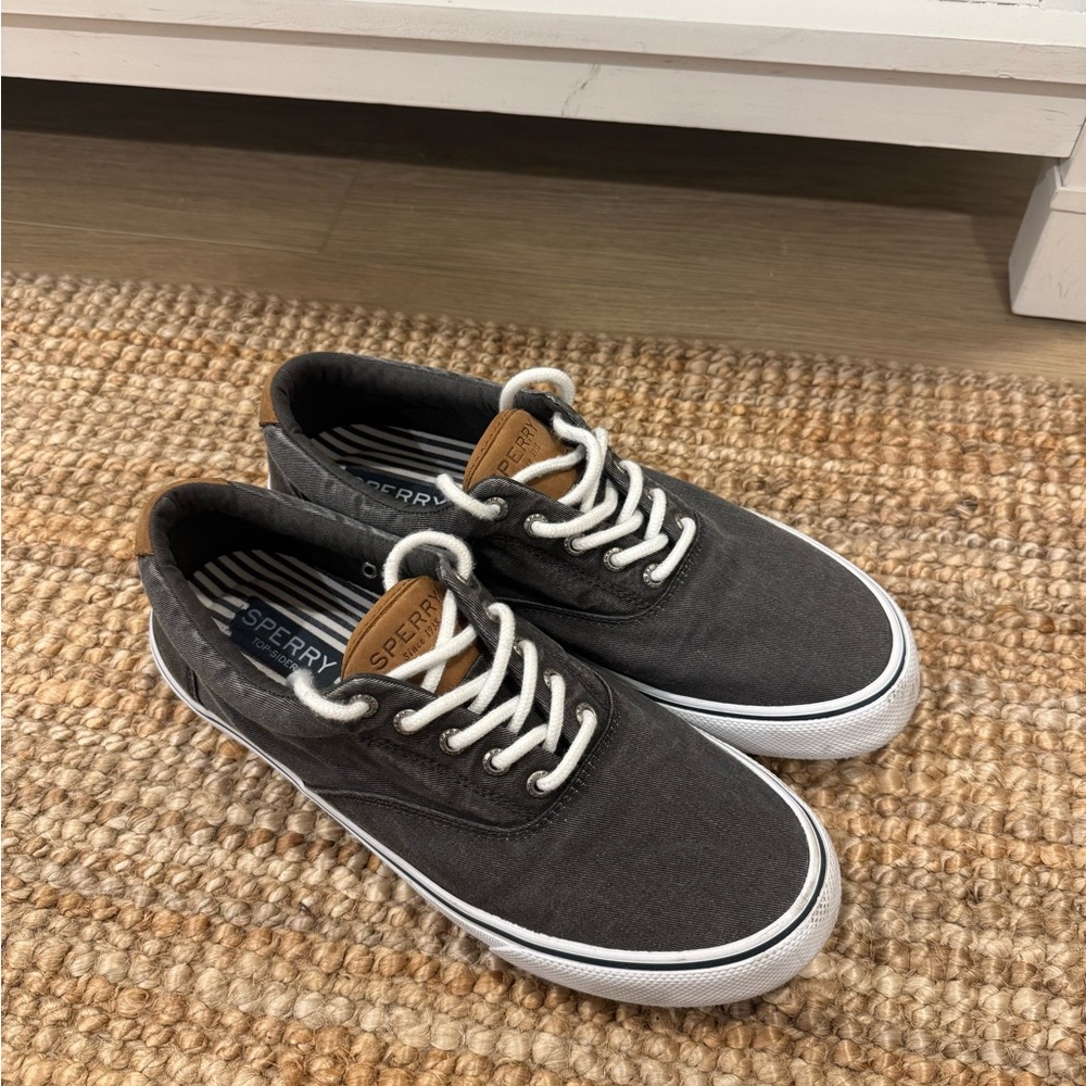 Sperry Men's Charcoal Canvas Sneakers